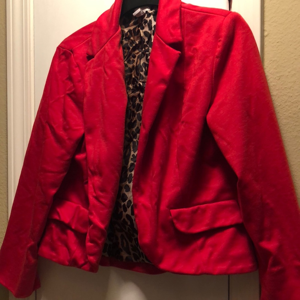 Chico’s red blazer